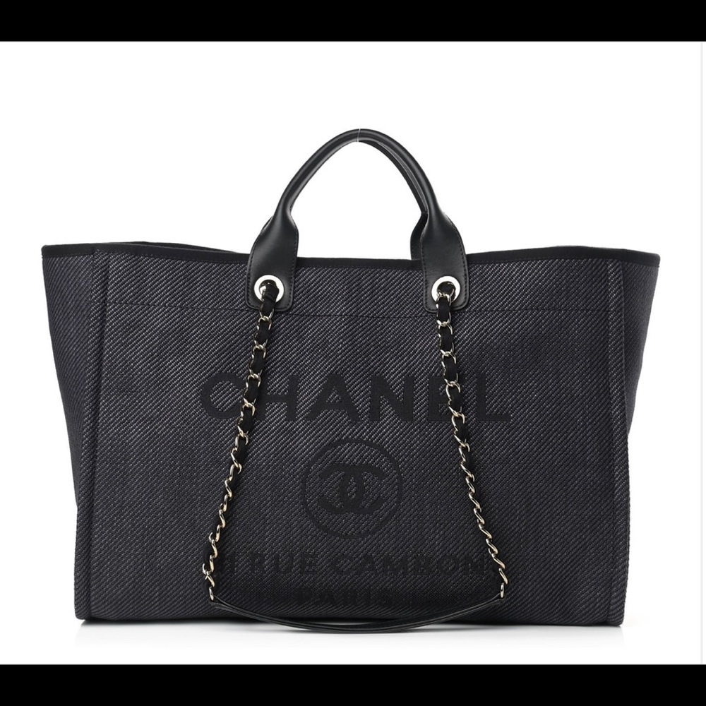 100% Authentic Chanel Deauville large Tote.
